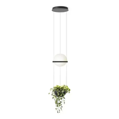 Vibia - Suspension Palma - Gris - Verre soufflé opalin - Designer Antoni Arola