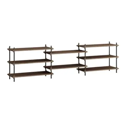 MOEBE - Etagère Shelving System - Marron - MDF placage chêne