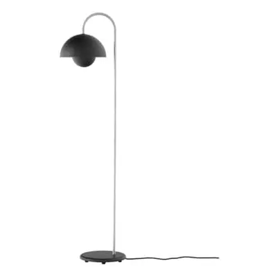 &tradition - Lampadaire FlowerPot - Noir - Acier - Designer Verner Panton