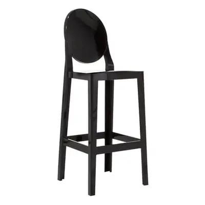 Kartell - Chaise de bar Ghost - Noir - Polycarbonate - Designer Philippe Starck