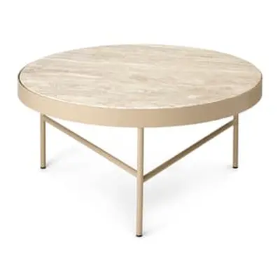 Ferm Living - Table basse Marble - Beige - Travertin - Designer Trine Andersen