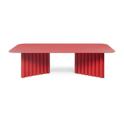 RS BARCELONA - Table basse Plec - Rouge - Acier - Designer Antoni Palleja Office