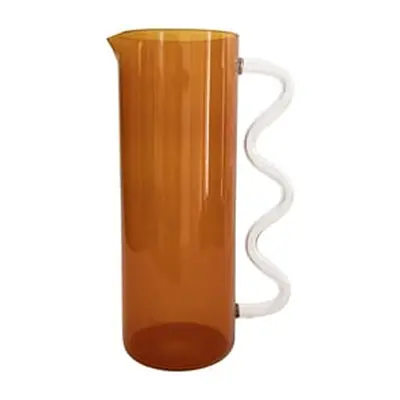 Sophie Lou Jacobsen - Carafe Wave - Orange - Verre borosilicaté - Designer Sophie Lou Jacobsen