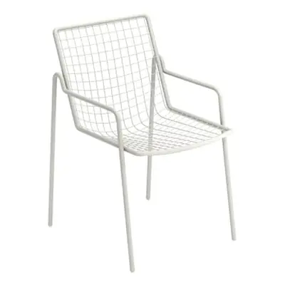 Emu - Fauteuil empilable Rio R50 - Blanc - Acier - Designer Anton Cristell