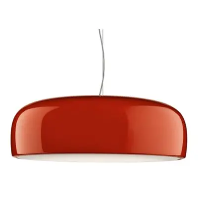 Flos - Suspension Smithfield - Rouge - Aluminium peint - Designer Jasper Morrison