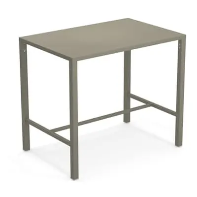 Emu - Table rectangulaire Nova - Gris - Acier verni - Designer Aldo Ciabatti