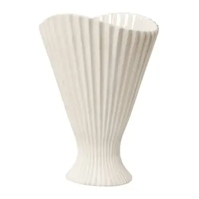 Ferm Living - Vase Fountain - Blanc - Grès - Designer Trine Andersen