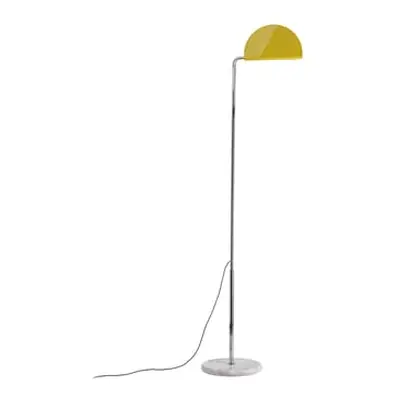 DCW éditions - Lampadaire Mezzaluna - Jaune - Marbre - Designer Bruno Gecchelin