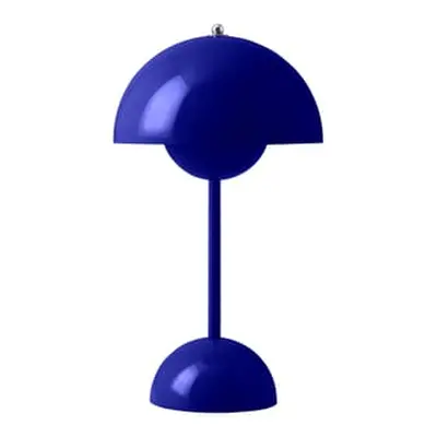 &tradition - Lampe sans fil rechargeable FlowerPot - Bleu - Polycarbonate - Designer Verner Pant