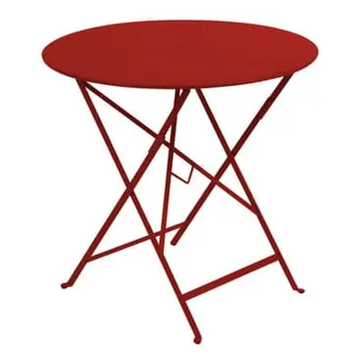 Fermob - Table ronde Bistro - Rouge - Acier laqué - Designer Studio Fermob