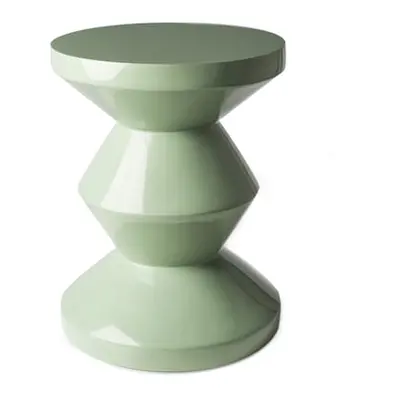 Pols Potten - Tabouret Zig Zag - Vert - Polyester laqué