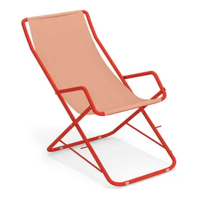 Emu - Chaise longue pliable Bahama - Orange - Tissu technique