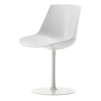 MDF Italia - Chaise pivotante Chaises et fauteuils Flow - Blanc - Aluminium laqué - Designer Jea