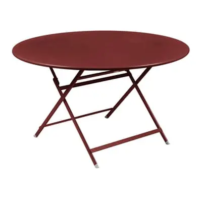 Fermob - Table ronde Caractère - Rouge - Acier peint - Designer Studio Fermob