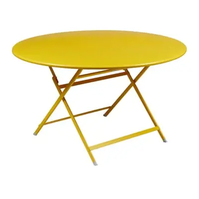 Fermob - Table ronde Caractère - Jaune - Acier laqué - Designer Studio Fermob