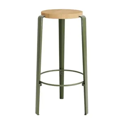 TIPTOE - Tabouret de bar Lou - Vert - Acier thermolaqué - Designer Gregory Cibert