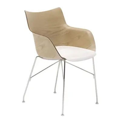 Kartell - Fauteuil Smart Wood - Bois naturel - Contreplaqué de frêne naturel moulé - Designer Ph