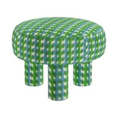 POPUS EDITIONS - Pouf Ludmila - Vert - Hêtre massif - Designer Fanny Gicquel