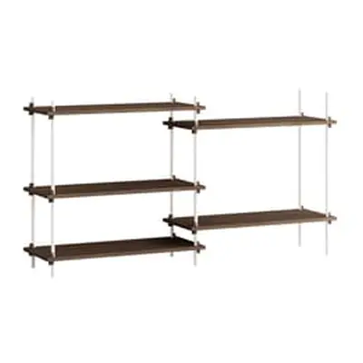 MOEBE - Etagère Shelving System - Marron - MDF placage chêne