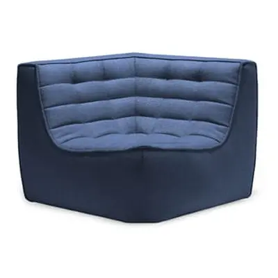 Ethnicraft - Chauffeuse d'angle N701 - Bleu - Mousse - Designer Jacques Deneef