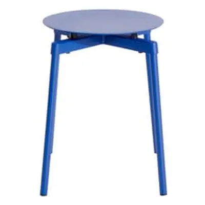 Petite Friture - Tabouret empilable Fromme - Bleu - Aluminium - Designer Tom Chung