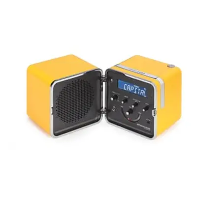 Brionvega - Enceinte Bluetooth portable Cubo - Jaune - ABS - Designer Richard Sapper