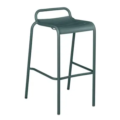 Fermob - Tabouret de bar Luxembourg - Gris - Aluminium peint - Designer Frédéric Sofia