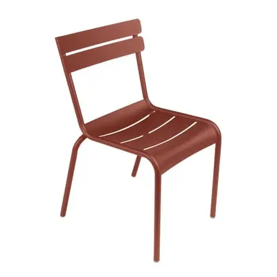 Fermob - Chaise empilable Luxembourg - Marron - Aluminium laqué - Designer Frédéric Sofia