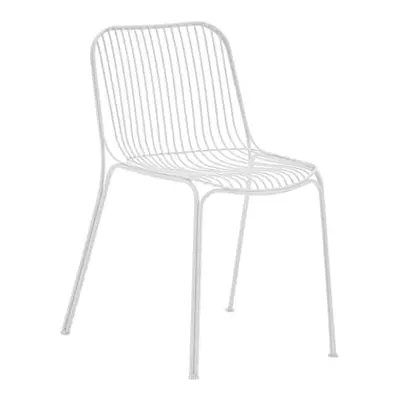 Kartell - Chaise HiRay - Blanc - Acier zingué peint - Designer Ludovica & Roberto Palomba