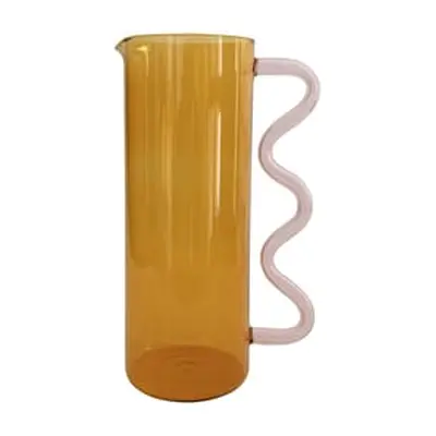 Sophie Lou Jacobsen - Carafe Wave - Jaune - Verre borosilicaté - Designer Sophie Lou Jacobsen