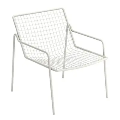 Emu - Fauteuil bas empilable Rio R50 - Blanc - Acier - Designer Anton Cristell