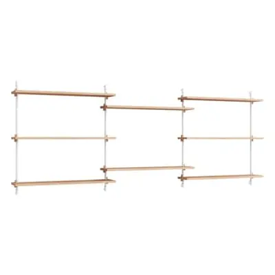 MOEBE - Etagère Wall Shelving - Bois naturel - MDF placage chêne