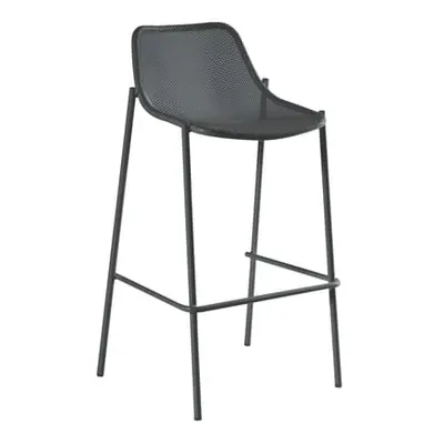 Emu - Tabouret haut empilable Round - Métal - Acier - Designer Christophe Pillet