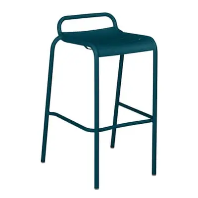 Fermob - Tabouret de bar Luxembourg - Bleu - Aluminium peint - Designer Frédéric Sofia