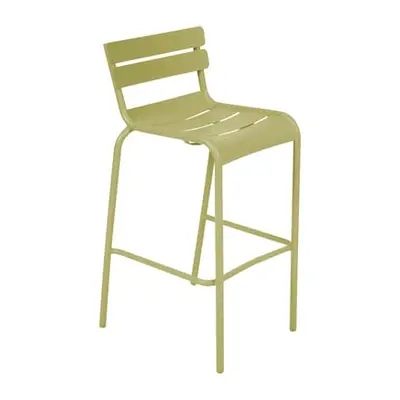 Fermob - Tabouret haut empilable Luxembourg - Vert - Aluminium laqué - Designer Frédéric Sofia