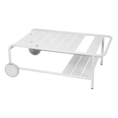 Fermob - Table basse Luxembourg - Blanc - Aluminium - Designer Frédéric Sofia