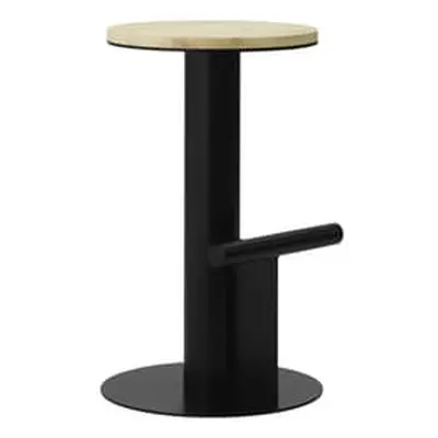 Normann Copenhagen - Tabouret de bar Pole - Noir - Pin massif - Designer Simon Legald