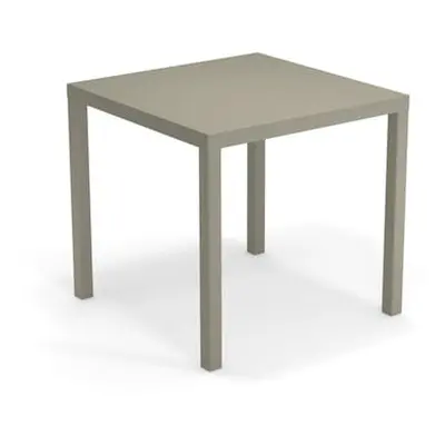 Emu - Table carrée Nova - Gris - Acier verni - Designer Aldo Ciabatti