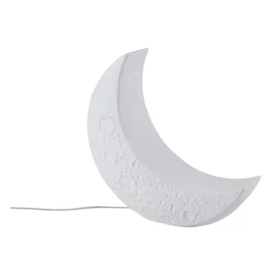 Seletti - Lampe de table My moon - Blanc - Porcelaine - Designer Marcantonio