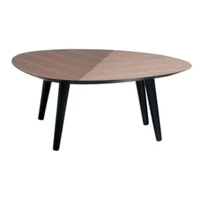 Zanotta - Table basse Tweed Mini - Bois naturel - Bois plaqué noyer - Designer Studio Garcia Cum