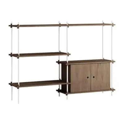 MOEBE - Etagère Shelving System - Marron - MDF placage chêne