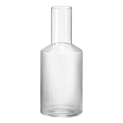 Ferm Living - Carafe Ripple - Transparent - Verre soufflé bouche - Designer Trine Andersen