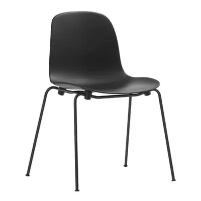 Normann Copenhagen - Chaise empilable Form - Noir - Acier laqué - Designer Simon Legald