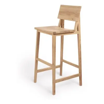 Ethnicraft - Tabouret de bar N - Bois naturel - Chêne massif - Designer Nathan Yong