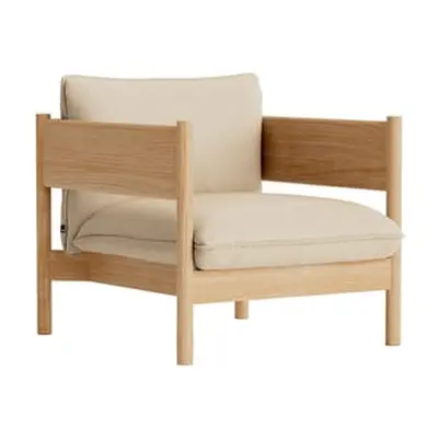 Hay - Fauteuil rembourré Arbour - Beige - Bois massif FSC - Designer Daniel Rybakken