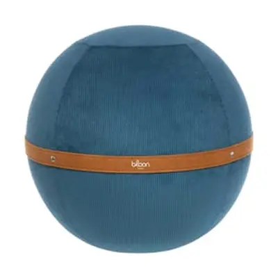 BLOON PARIS - Pouf Ballon - Bleu - Velours côtelé - Designer Kévin Rayess