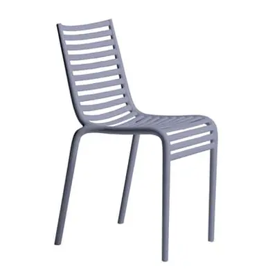 Driade - Chaise empilable PIP-e - Bleu - Polypropylène - Designer Philippe Starck