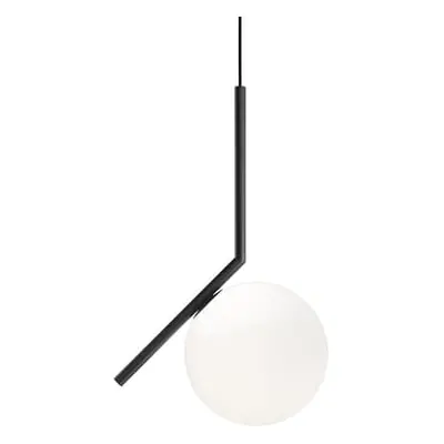 Flos - Suspension IC - Noir - Acier verni - Designer Michael Anastassiades