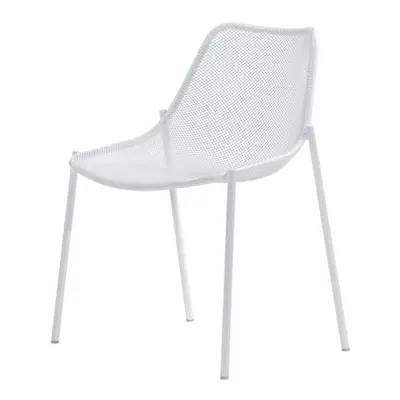 Emu - Chaise empilable Round - Blanc - Acier - Designer Christophe Pillet