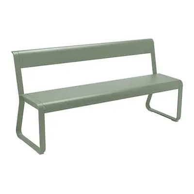 Fermob - Banc avec dossier Bellevie - Vert - Aluminium - Designer Pagnon & Pelhaître